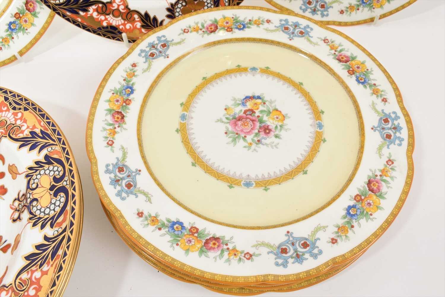 Set of five Royal Crown Derby King's pattern deep plates, 26cm diameter - Image 3 of 3