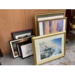 Large collection of aviation prints including some signed limited edition (qty)