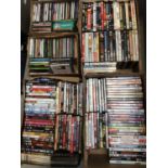Group of DVDs and some CDs (5 boxes)