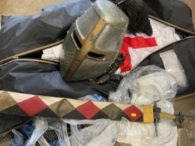 Re-enactment costume sword and dagger