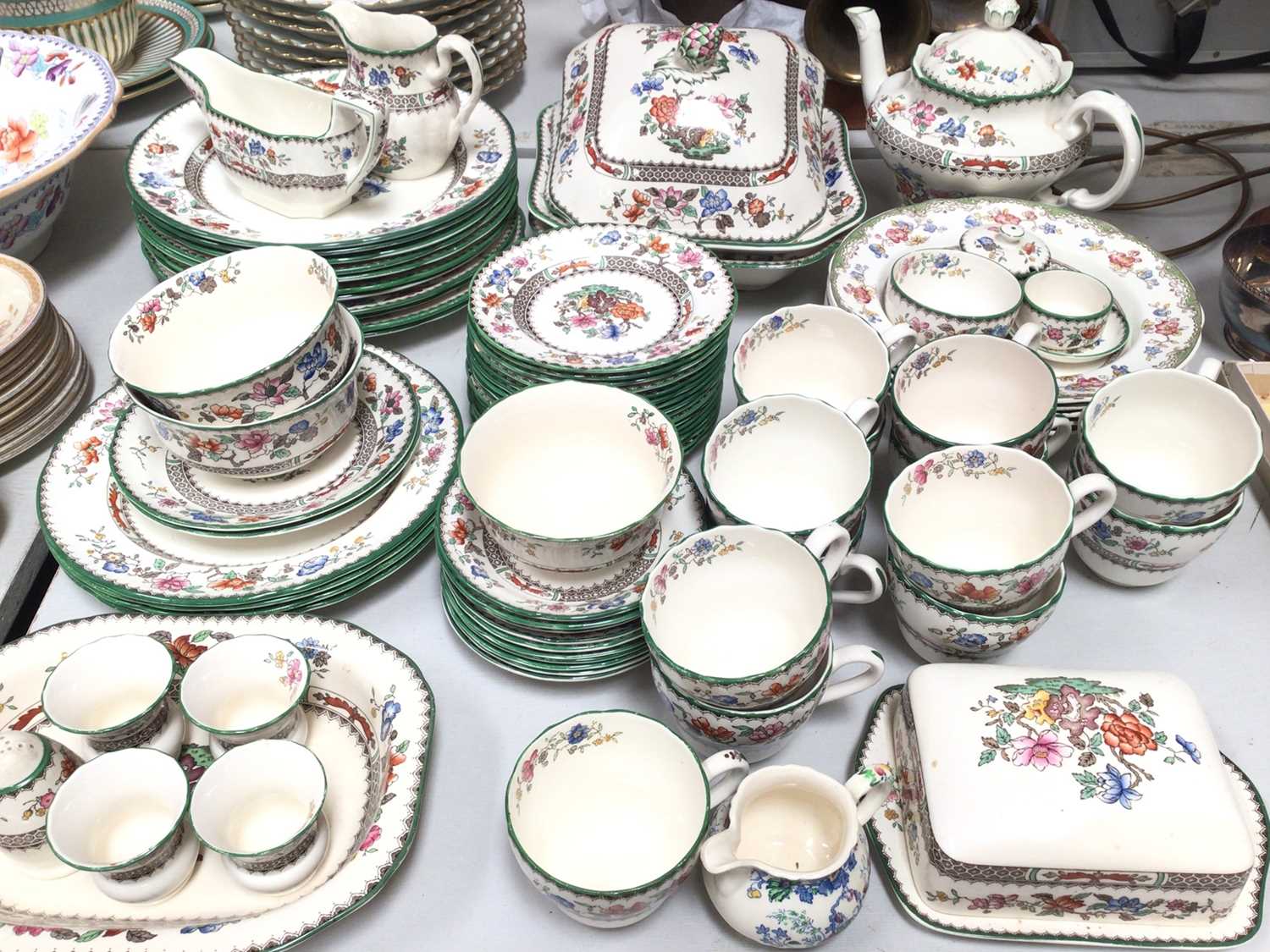 Copeland Spode Chinese Rose tea and dinner ware