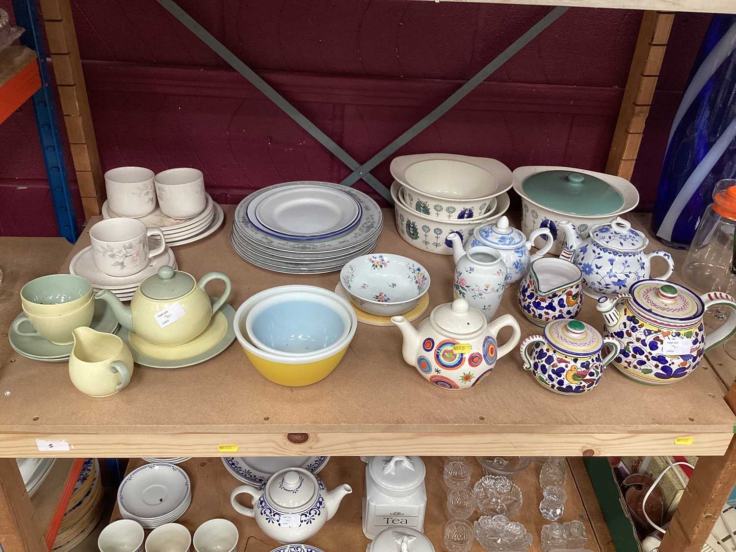 Selection of tea ware, glassware and storage jars (3 shelves) - Image 2 of 6