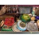 Lot treen and collection ashtrays and smoking accesories