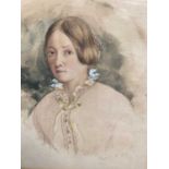 Maria Cosway (1760-1838), watercolour portrait of a woman