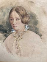 Maria Cosway (1760-1838), watercolour portrait of a woman