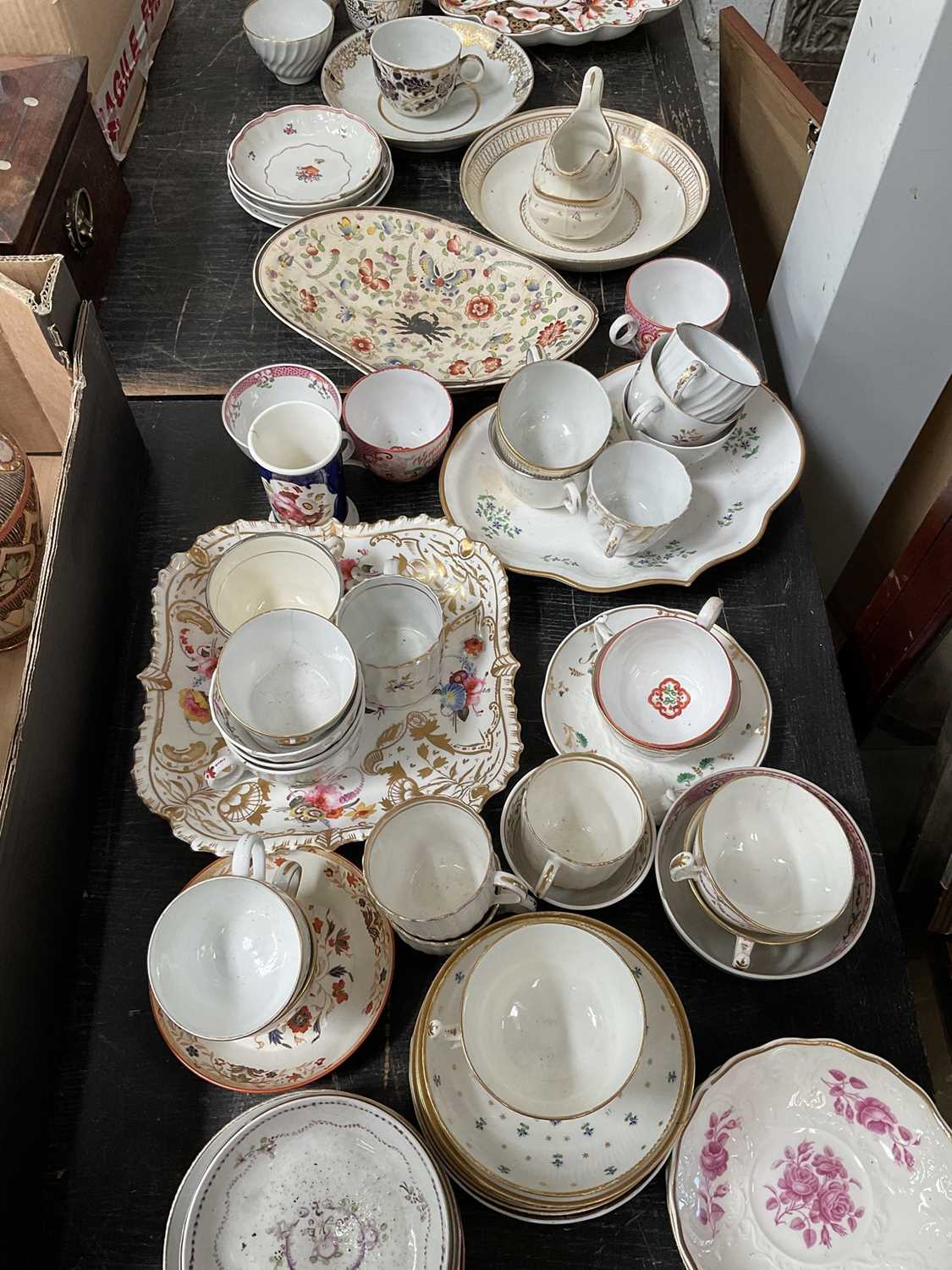 Collection of predominantly 18th century English porcelain items