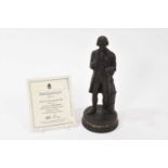 Wedgwood black basalt limited edition figure of Wedgwood, with certificate