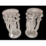 Pair of cut glass lustres