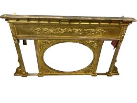 Early 19th century overmantel mirror in gilt frame