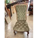 Early Victorian rosewood side chair