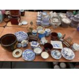 Group of TG Green items various other blue and white china and assorted ceramics.