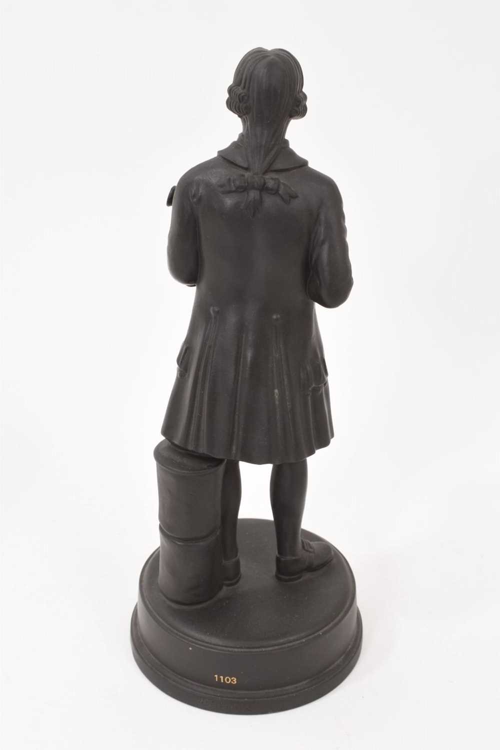 Wedgwood black basalt limited edition figure of Wedgwood, with certificate - Image 4 of 7