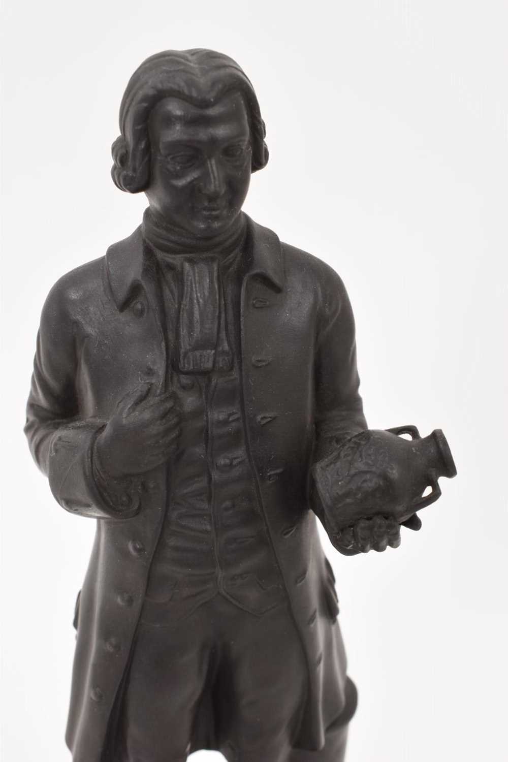 Wedgwood black basalt limited edition figure of Wedgwood, with certificate - Image 3 of 7