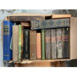 Two boxes of books on London and churches, including four volumes of Lambert's History of London, Bi