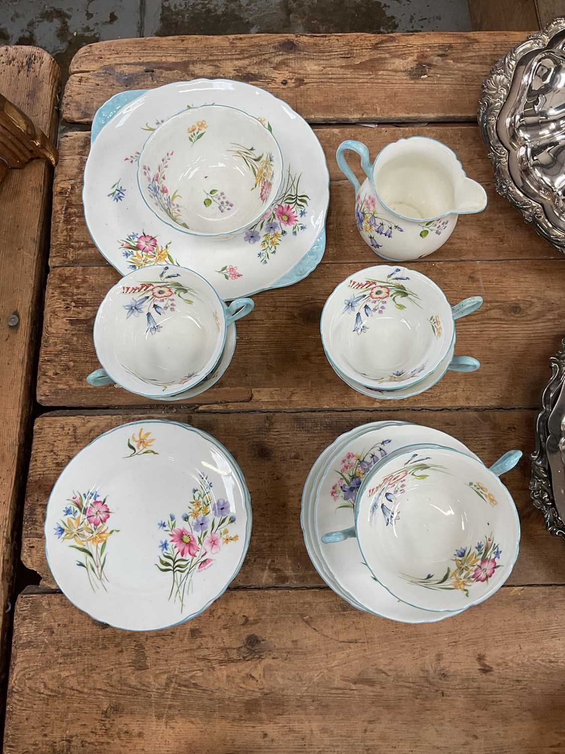 Shelley ‘Wild Flowers’ pattern tea service