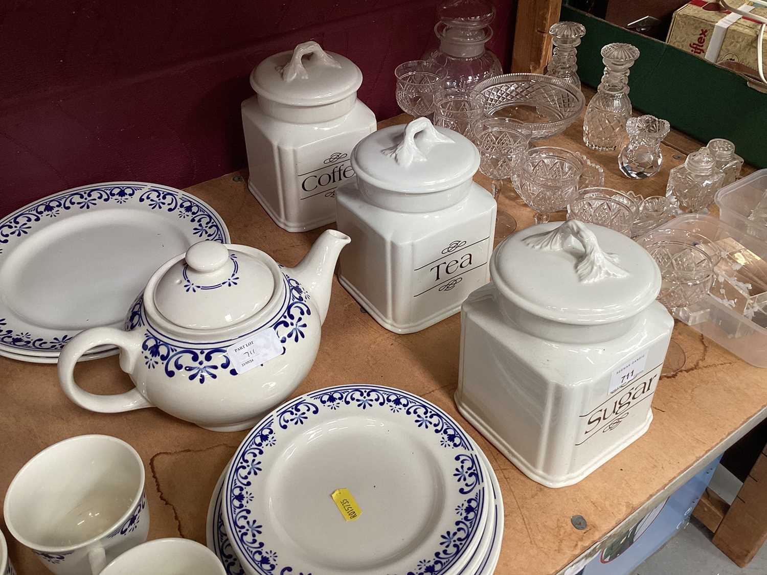 Selection of tea ware, glassware and storage jars (3 shelves) - Image 6 of 6