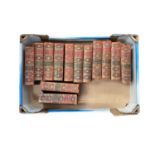 13 x leather bound Waverley novels