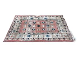 Gabbeh rug with geometric decoration