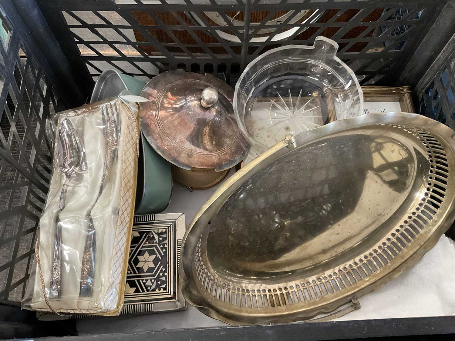 Sundry items including clocks, silver plate, ceramics, collection of marbles, etc - Image 3 of 6