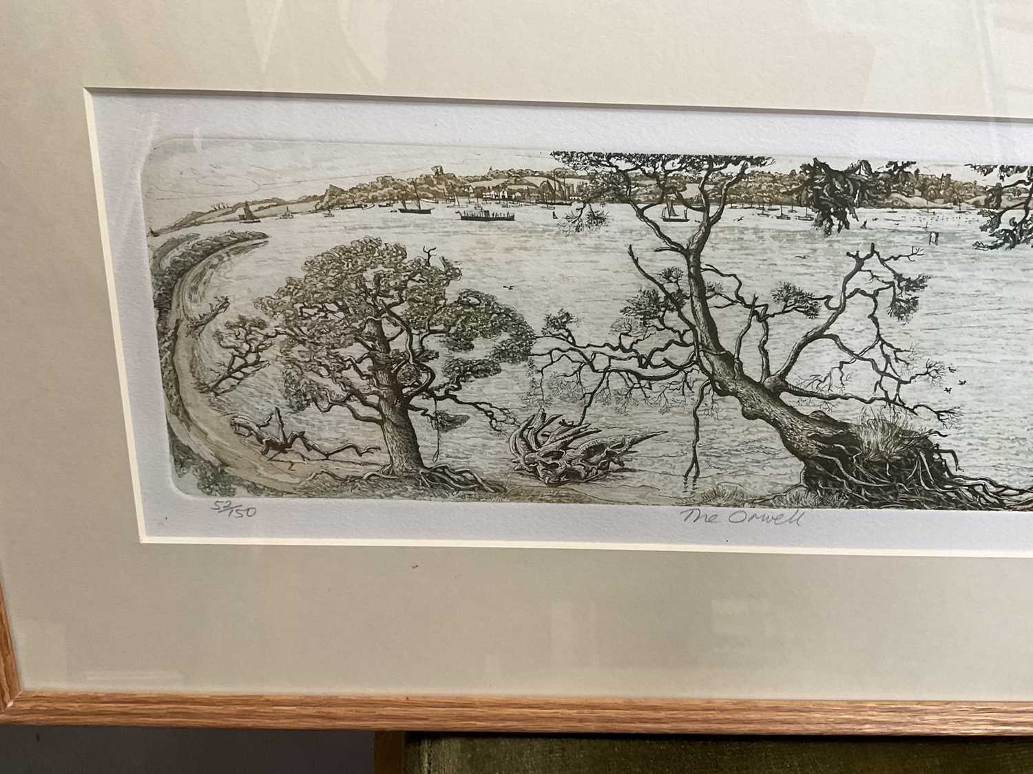 Two Glynn Thomas etchings of Ipswich - Image 5 of 5