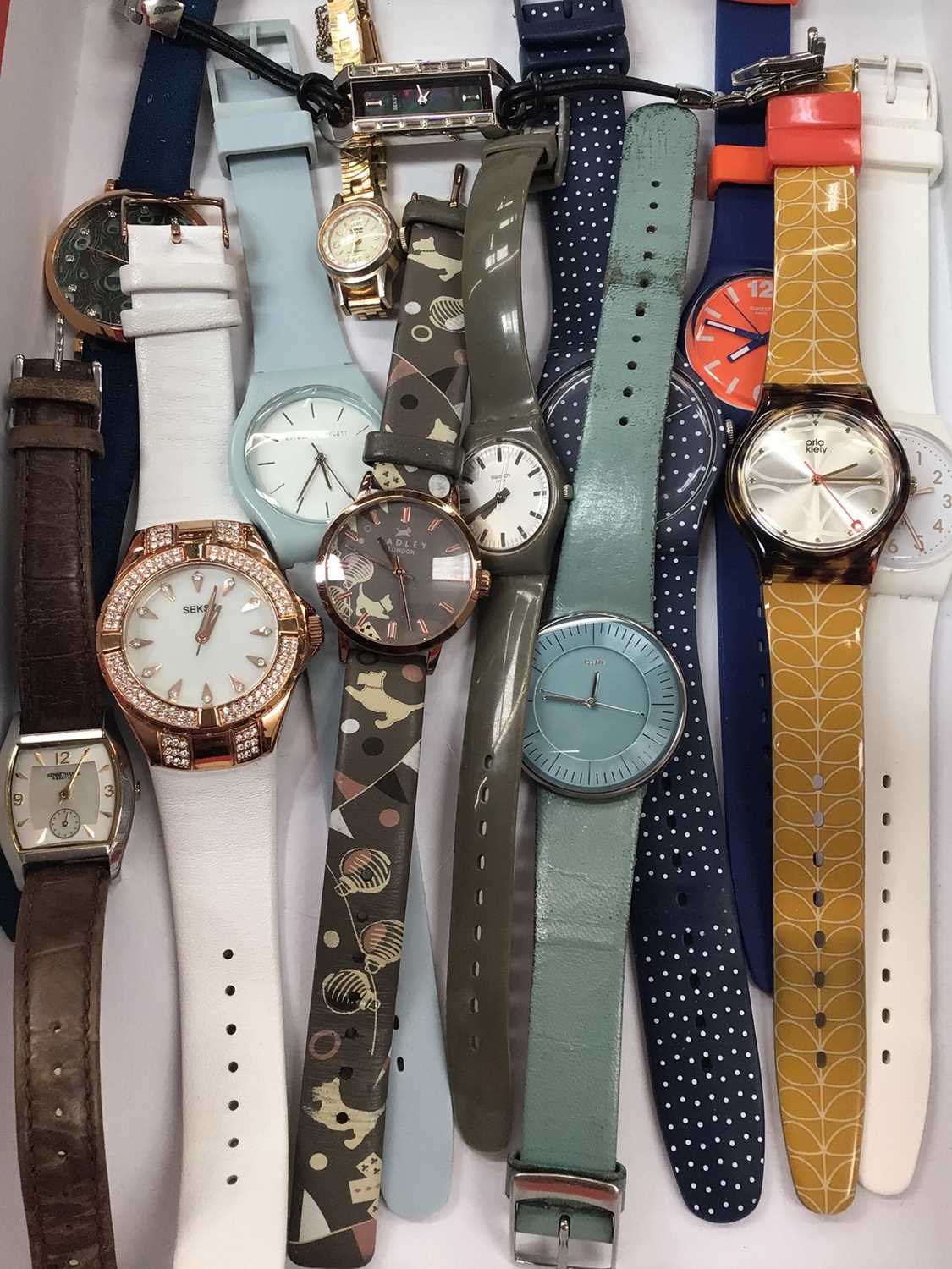 Group of wristwatches including Times Expedition, three other Timex, four Swatch, Orla Kiely, Sekond - Image 4 of 4