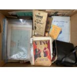 One box of mixed ephemera