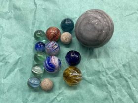 Antique/vintage glass marbles and others