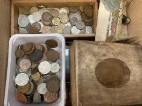 Collection of coins and sundries