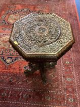 Anglo Indian Octangonal carved occasional table