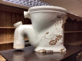 Victorian Oeneas pottery toilet