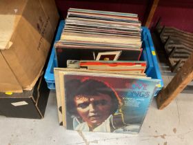 One box of LP records