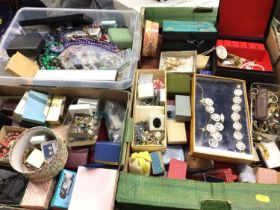 Large quantity of vintage and later costume jewellery and bijouterie