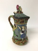 Victorian Minton Majolica ‘Tower’ jug