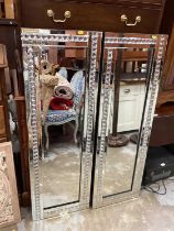 Group of four contemporary wall mirrors (4)