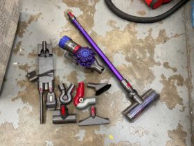 Dyson V7 animal extra vacuum cleaner and fittings.