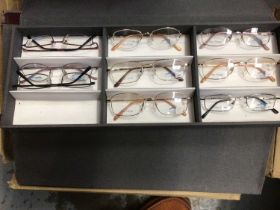 Large collection of glasses