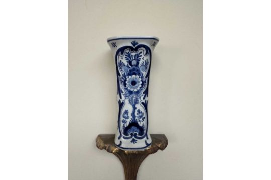 Six various Dutch Delft vases and covers, 18th century and later - Image 4 of 6