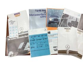 Collection of 1960s and 70s Mercedes - Benz sales brochures, price lists and related ephemera (appro