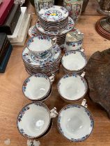 A collection of Booths Green Parrot pattern china