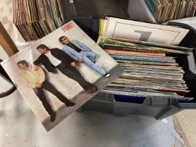 Four boxes of mixed LP records