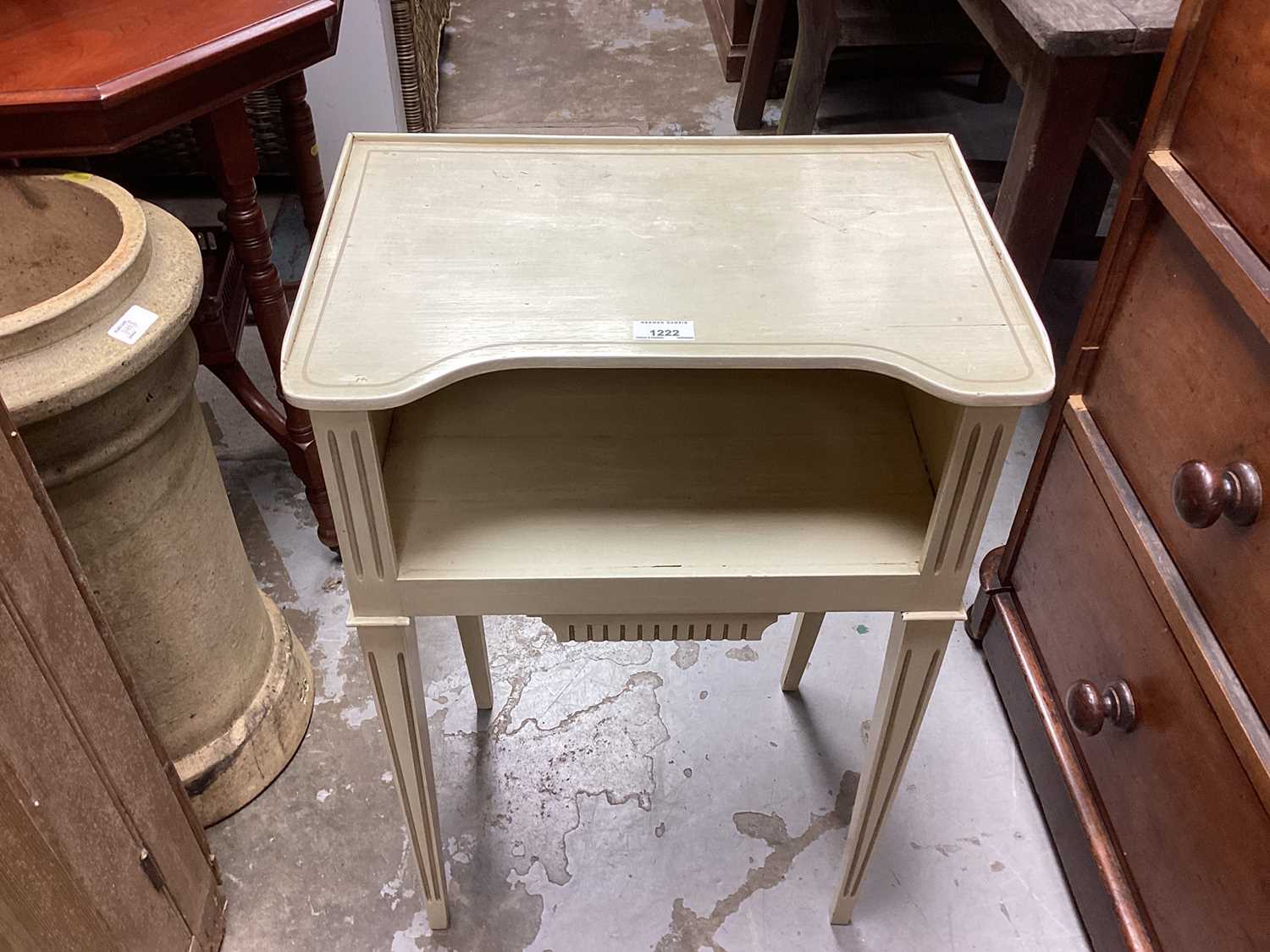 Pair of French cream bedside tables, 46.5cm wide, 31.5cm deep, 70.5cm high - Image 6 of 13