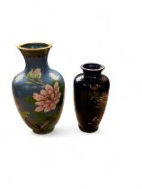 Two Japanese cloisonne vases