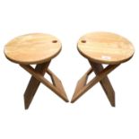 Pair of vintage Suzy folding stools