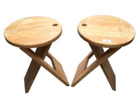 Pair of vintage Suzy folding stools
