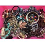Collection of vintage and modern costume jewellery