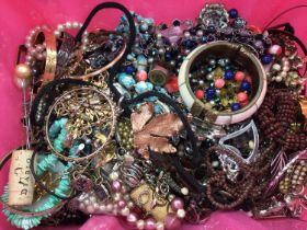 Collection of vintage and modern costume jewellery