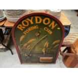 Roydon Fishing Club novelty sign