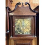 19th century 30hour longcase clock in oak case