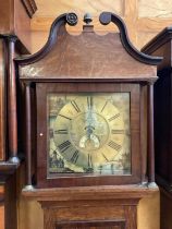 19th century 30hour longcase clock in oak case