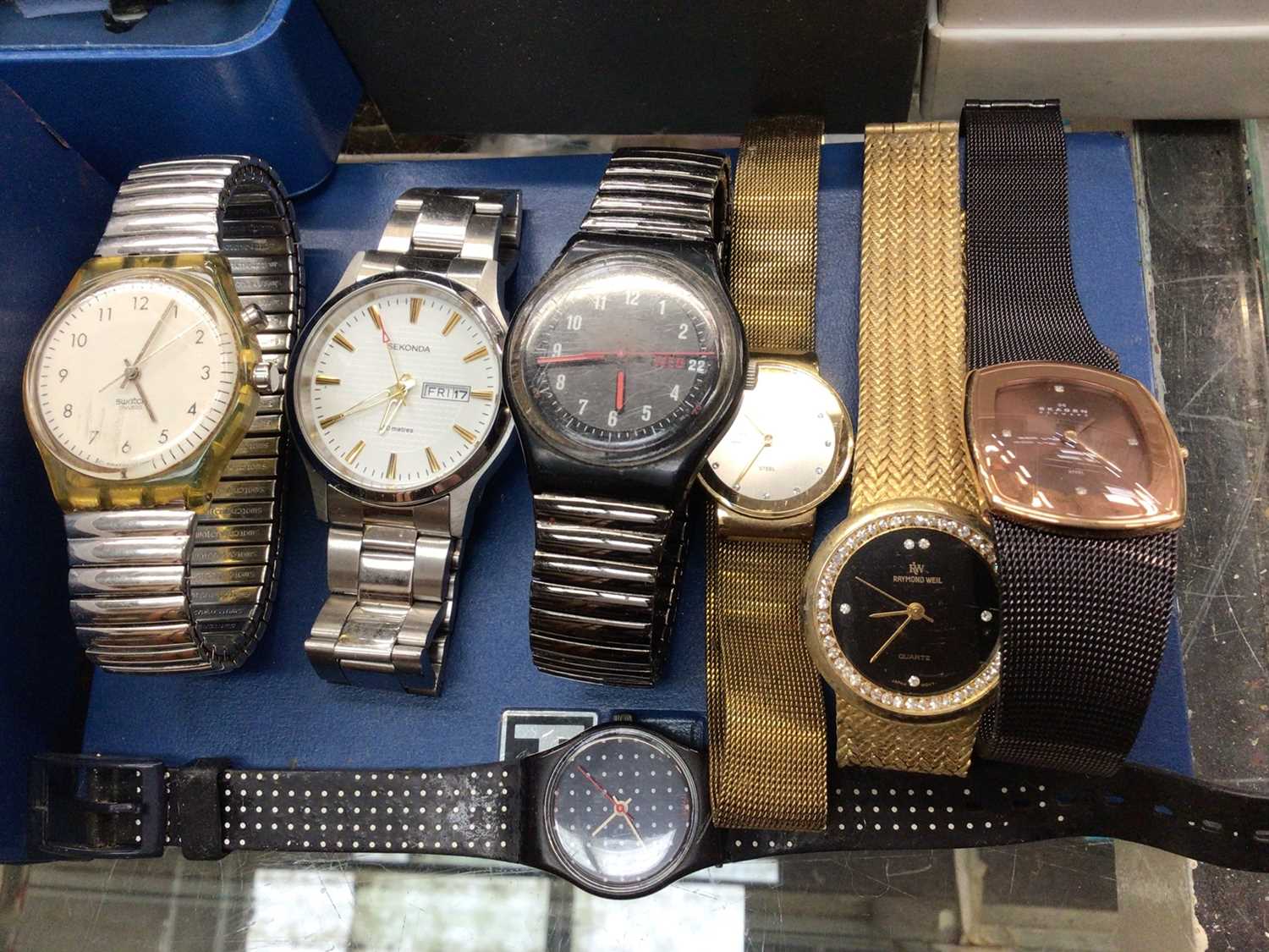 Various wristwatches including Rotary gold plated calendar watch in box, Citizen, Sekonda, Tissot, T - Image 4 of 7